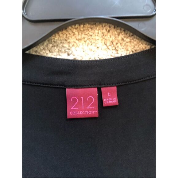 212 Collection Women’s Black Rhinestone Crew Neck Tank Top Size L - Picture 4 of 5